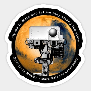 Curiosity Rover - Fly me to Mars Sticker